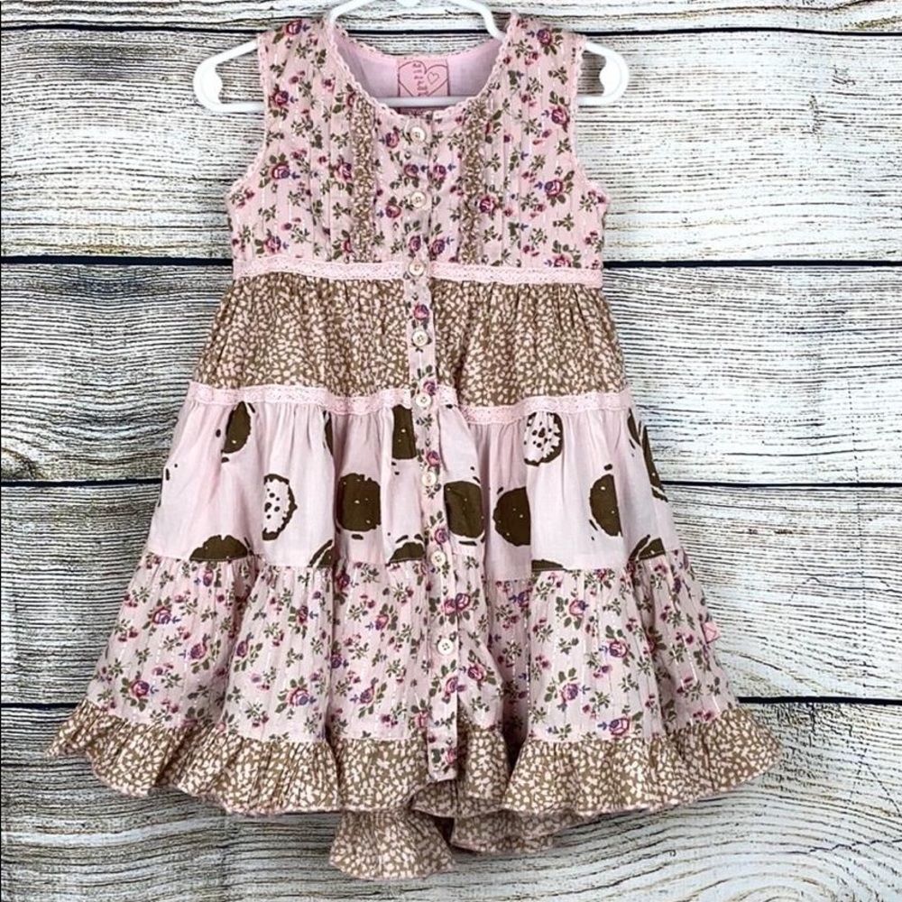 Cutey couture Girl’ Button Down Dress 2-3 years